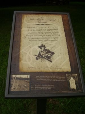 The John Martin Shuford Gravesite Marker image. Click for full size.