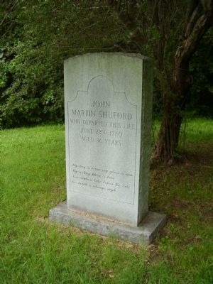 The John Martin Shuford Gravesite Marker image. Click for full size.