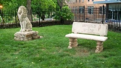 Janssen Place Historic District Centennial Bench. Click for full size. Janssen Place Historic District Centennial Bench image. Click for full size.
