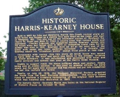 Historic Harris-Kearney House Marker image. Click for full size.