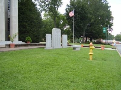 Lincoln County War Memorial. Click for full size. Lincoln County War Memorial image. Click for full size.