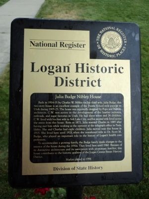 Budge Nibley Marker image. Click for full size.