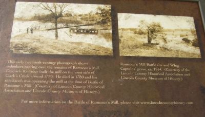 The Battle of Ramsour's Mill Marker image. Click for full size.