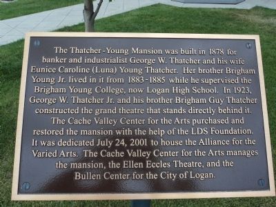 Thatcher-Young Mansion Marker image. Click for full size.