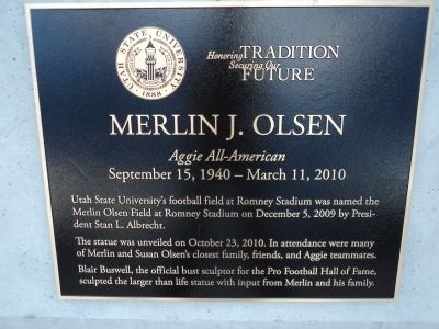 Merlin J. Olsen Marker image. Click for full size.