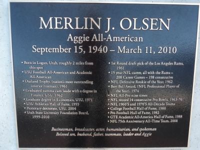 Merlin J. Olsen Marker image. Click for full size.