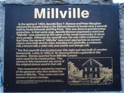 Millville Marker image. Click for full size.