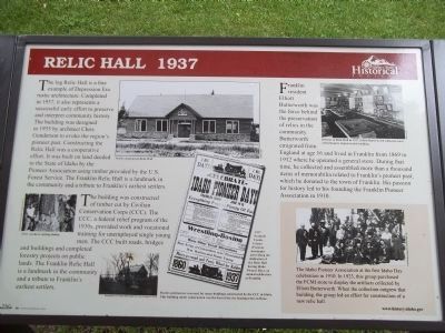 Franklin Relic Hall Marker image. Click for full size.