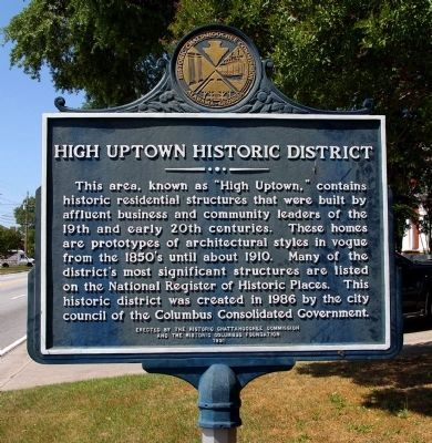 High Uptown Historic District Marker image. Click for full size.