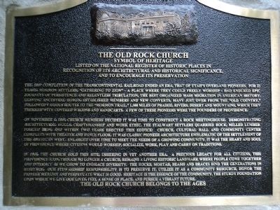 Old Rock Church Marker image. Click for full size.