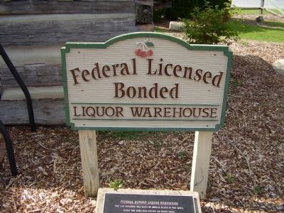Federal Bonded Liquor Warehouse Marker image. Click for full size.