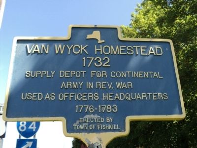 Van Wyck Homestead Marker. Click for full size. Van Wyck Homestead Marker image. Click for full size.