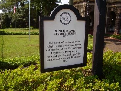 Noah Benjamin Kendrick House Marker. Click for full size. Noah Benjamin Kendrick House Marker image. Click for full size.