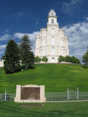The Manti Temple Marker image. Click for full size.