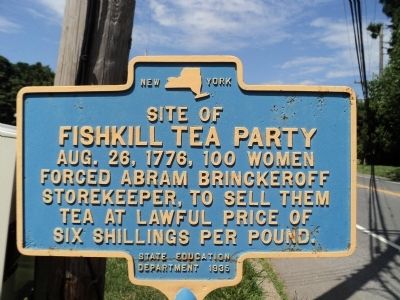 Fishkill Tea Party Marker image. Click for full size.