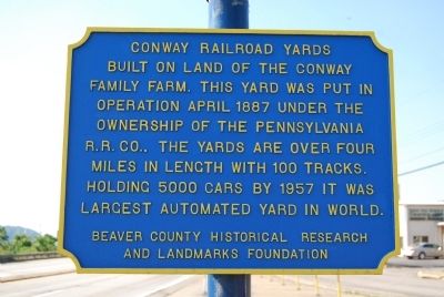 Conway Railroad Yards Marker. Click for full size. Conway Railroad Yards Marker image. Click for full size.