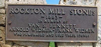 Rockton Mill Stones Marker image. Click for full size.