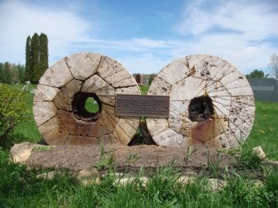 Closeup of Rockton Mill Stones image. Click for full size.