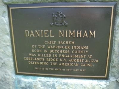 Daniel Nimham Marker image. Click for full size.