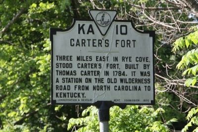 Carters Fort Marker image. Click for full size.