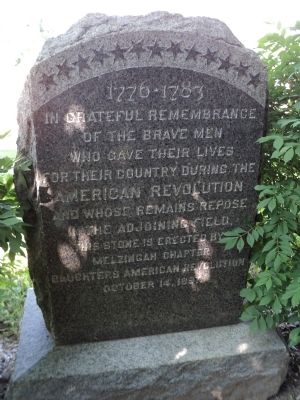 Revolutionary War Dead Marker. Click for full size. Revolutionary War Dead Marker image. Click for full size.
