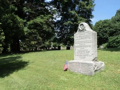 Marker in in the Rombout Rural Cemetery image. Click for full size.