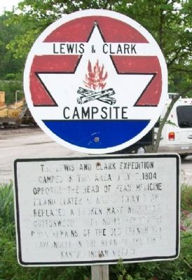 Lewis & Clark Campsite Marker image. Click for full size.