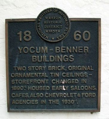 Yocum-Benner Buildings Marker image. Click for more information.
