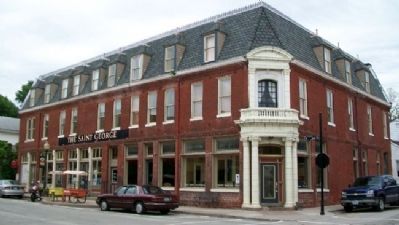 St. George Hotel and Marker. Click for full size. St. George Hotel and Marker image. Click for full size.