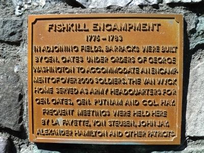 Fishkill Encampment Marker image. Click for full size.