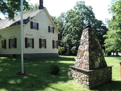 Monument at the Van Wyck Homestead image. Click for full size.