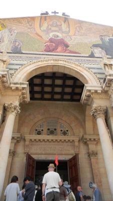 Entrance to the Basilica of the Agony/Church of All Nations image. Click for full size.