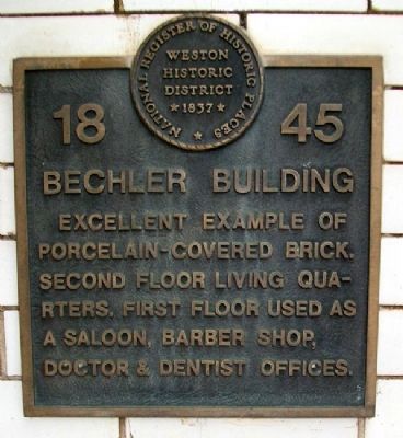 Bechler Building Marker image. Click for more information.