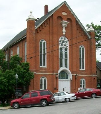 United Methodist Church and Marker image. Click for full size.