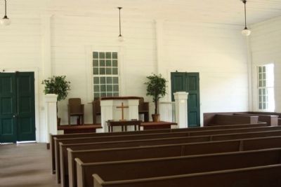 Bark Camp Church Pulpit. Click for full size. Bark Camp Church Pulpit image. Click for full size.