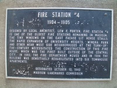 Fire Station #4 Marker. Click for full size. Fire Station #4 Marker image. Click for full size.