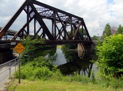 View of the modern-day Scajaquada Creek channel image. Click for full size.
