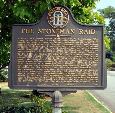 The Stoneman Raid Marker image. Click for full size.