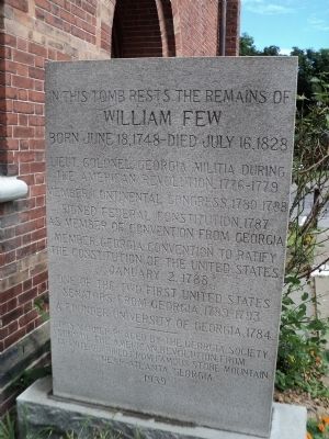 William Few Marker image. Click for full size.