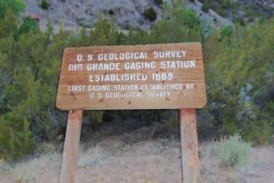 Rio Grande Gaging Station Marker image. Click for full size.