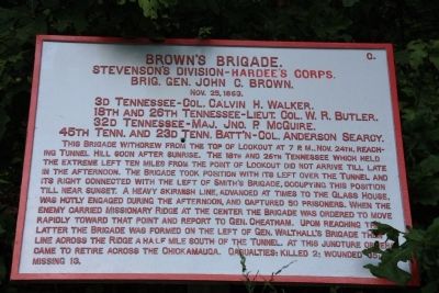 Brown 's Brigade Marker. Click for full size. Brown 's Brigade Marker image. Click for full size.