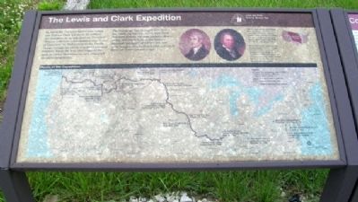 The Lewis and Clark Expedition Marker. Click for full size. The Lewis and Clark Expedition Marker image. Click for full size.