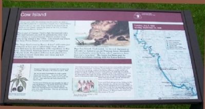 Cow Island Marker image. Click for full size.