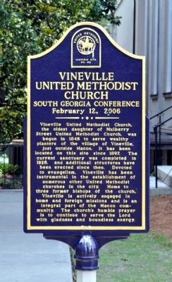 Vineville United Methodist Church Marker image. Click for full size.