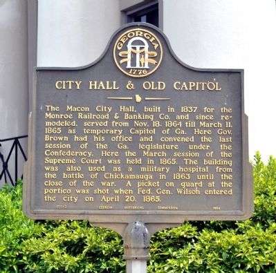 City Hall & Old Capitol Marker image. Click for full size.