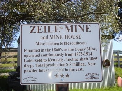 Zeile Mine and Mine House Marker image. Click for full size.