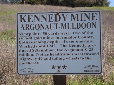 Kennedy Mine Marker image. Click for full size.