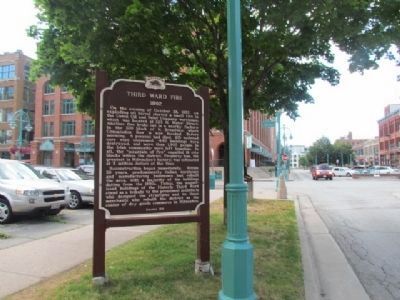 Third Ward Fire Marker image. Click for full size.