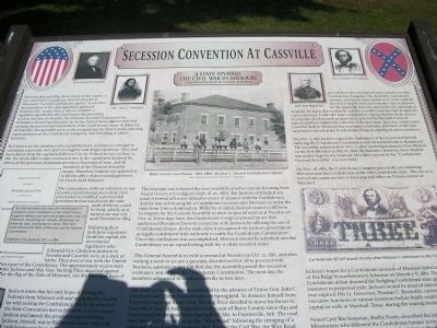 Secession Convention in Cassville Marker image. Click for full size.