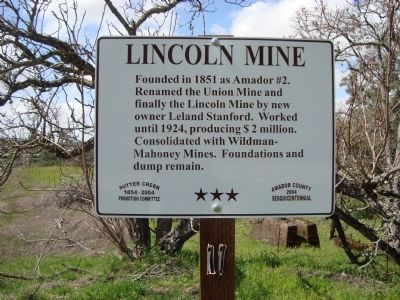 Lincoln Mine Marker image. Click for full size.